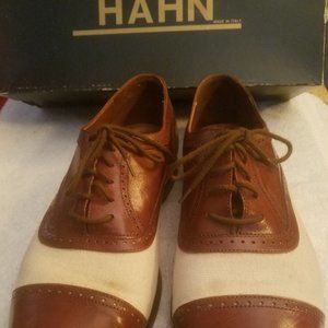 Men's Leather and Fabric Spectators